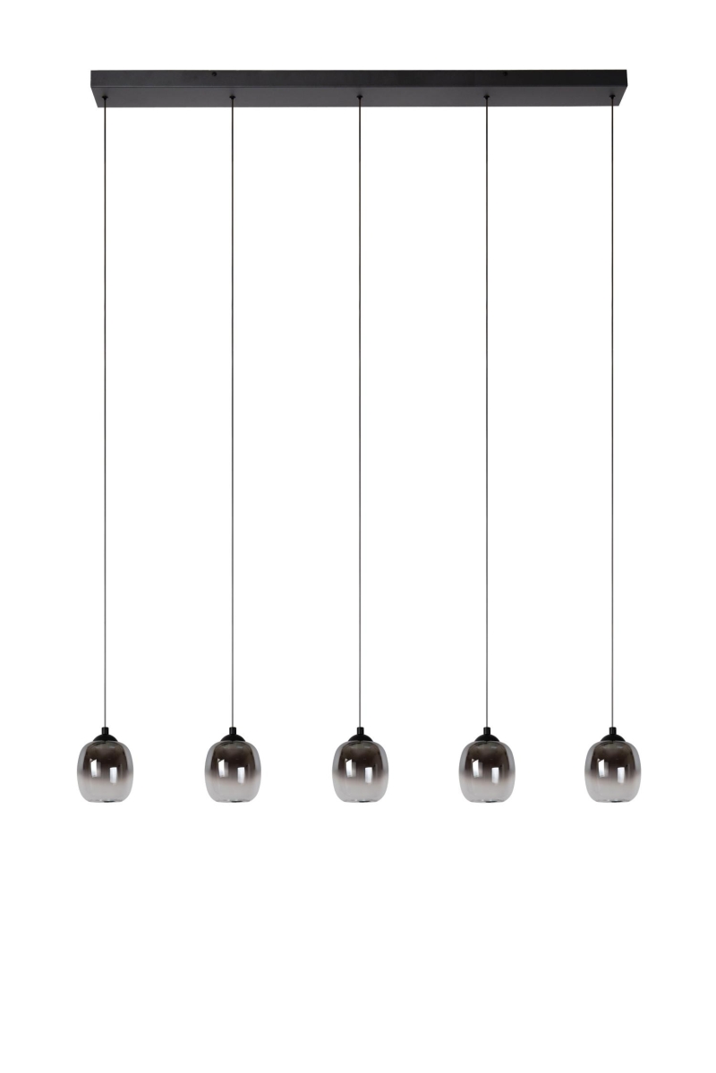 Lucide TAMINO - Pendant light - LED Dim. - 5x5,6W 3000K - Black